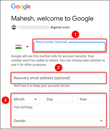 3-enter-gmail-account-personal-information كيفية إنشاء حساب Gmail