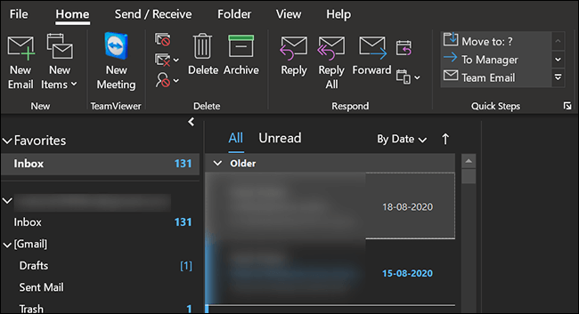 4-outlook-desktop-dark-mode كيفية تمكين الوضع الداكن في Microsoft Outlook