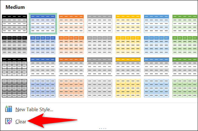 كيفية إزالة تنسيق الجدول في Microsoft Excel - %categories