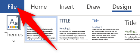4-word-file-tab كيفية تغيير لون الصفحة في Microsoft Word