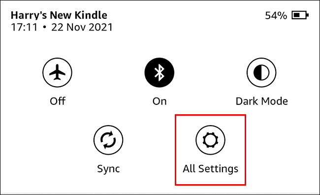 5-all-settings كيف تجبر Kindle على البحث عن كتب جديدة