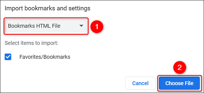 5-chrome-desktop-import-html-bookmarks كيفية استيراد الإشارات المرجعية إلى Google Chrome