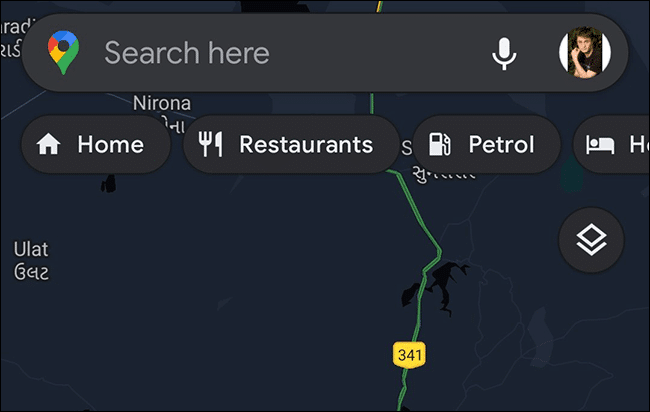 6-google-maps-dark-mode كيفية تمكين الوضع المظلم في خرائط Google على Android