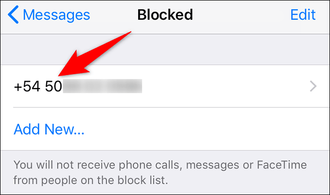 6-messages-blocked-numbers كيف ترى الأرقام المحظورة على iPhone