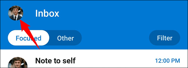 6-outlook-mobile-menu كيفية تمكين الوضع الداكن في Microsoft Outlook