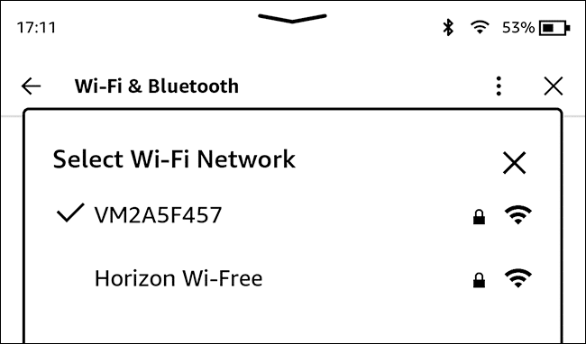 6-wifi-netorks كيف تجبر Kindle على البحث عن كتب جديدة