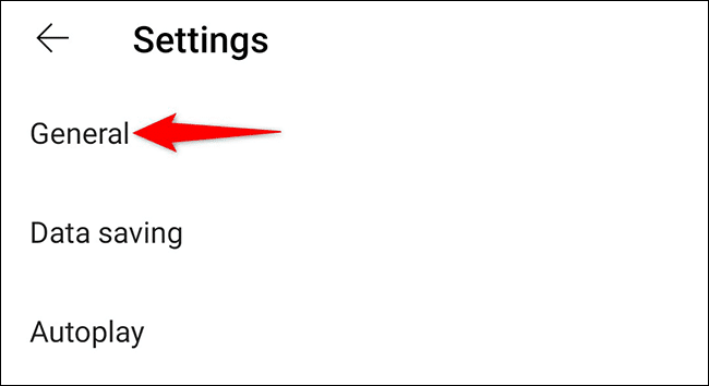 6-youtube-mobile-general كيفية إيقاف تشغيل وضع تقييد المحتوى على YouTube
