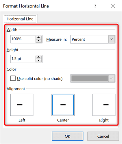 كيفية إدراج سطر في Microsoft Word - %categories