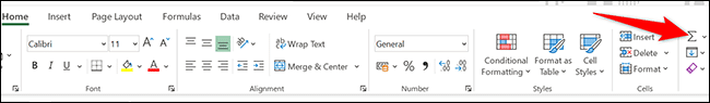 7-select-autosum كيفية إضافة أرقام في Microsoft Excel
