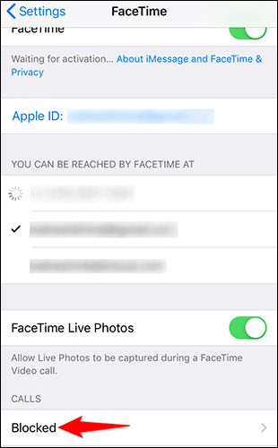 8-facetime-blocked كيف ترى الأرقام المحظورة على iPhone