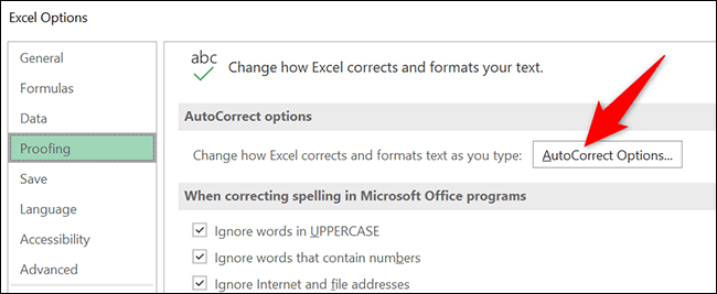9-autocorrect-options كيفية إزالة الارتباطات التشعبية في Microsoft Excel
