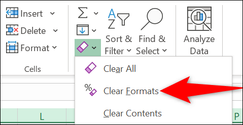9-clear-all-formatting كيفية مسح التنسيق في Microsoft Excel