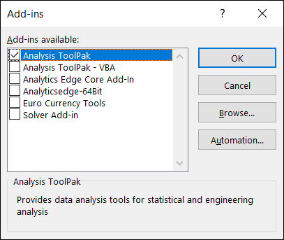 AnalysisToolpak-ExcelRandomNumbers كيفية إنشاء أرقام عشوائية في Microsoft Excel