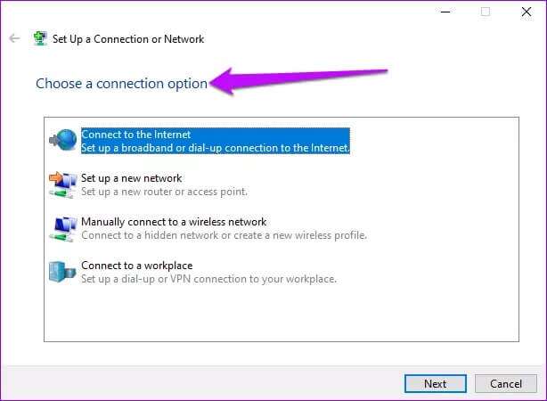 Choose-a-connection-option-W11_4d470f76dc99e18ad75087b1b8410ea9-614x450 أفضل 6 طرق لإصلاح عدم اتصال تطبيقات Windows 11 بالإنترنت
