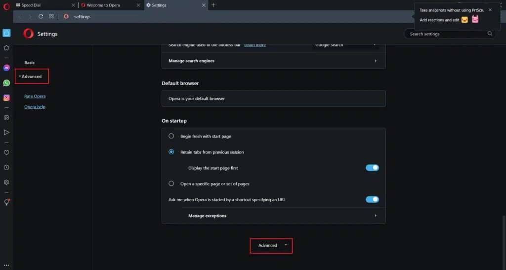 Click-Advanced-in-left-and-right-pane-Opera-settings-1024x546-1-1024x546 كيفية تصدير كلمات المرور المحفوظة من Google Chrome