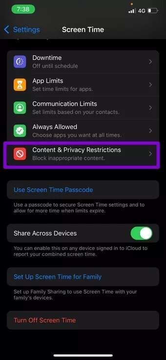 Content-Privacy-Restrictions-on-iPhone_2021-12-23-063940_7c4a12eb7455b3a1ce1ef1cadcf29289-340x737 أفضل 8 طرق لإصلاح عدم عمل تطبيق Netflix على iPhone