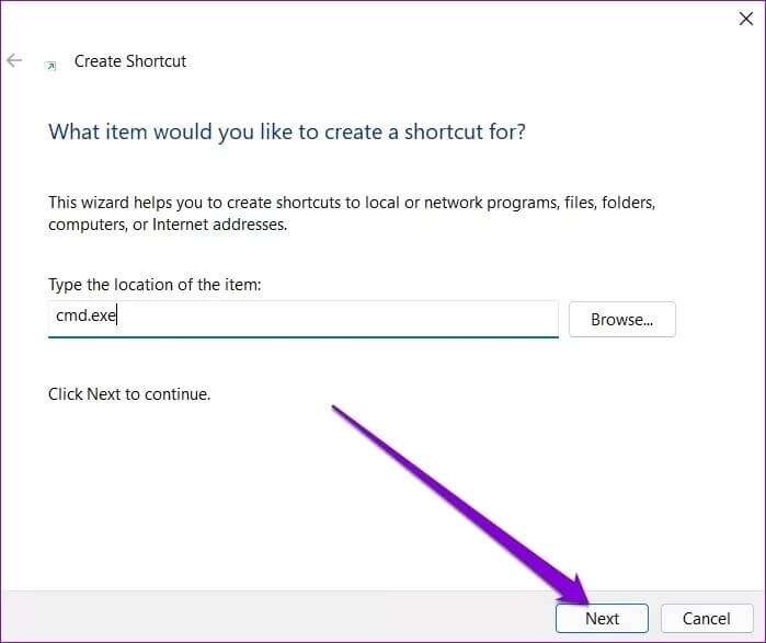 Create-Shortcut-for-Command-Prompt_2021-12-08-050603_4d470f76dc99e18ad75087b1b8410ea9-699x587 أفضل 7 طرق لإصلاح عدم عمل موجه الأوامر على Windows 11