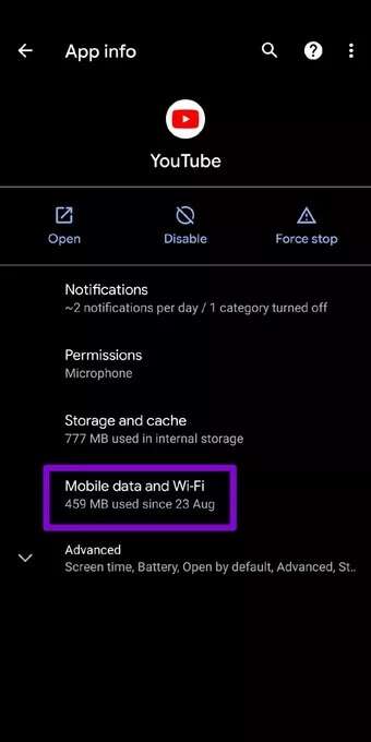 Data-Setting-for-YouTube-on-Android_7c4a12eb7455b3a1ce1ef1cadcf29289-340x680 أفضل 9 طرق لإصلاح عدم عمل الإشعارات على YouTube