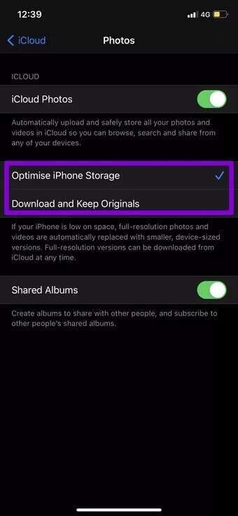 Disable-Storage-Optimization-iPhone_7c4a12eb7455b3a1ce1ef1cadcf29289-340x736 أفضل 9 طرق لإصلاح خطأ تحميل الصور على iPhone