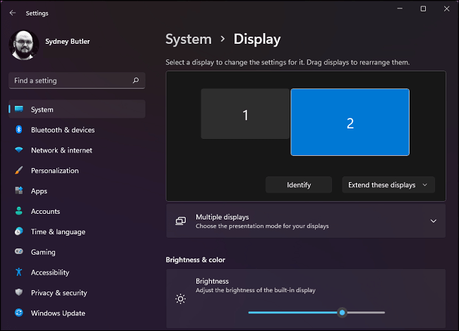 Display-Settings-Windows-11 كيفية تمكين HDR على Windows 11