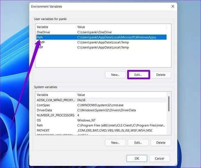 Edit-Path_935adec67b324b146ff212ec4c69054f-700x584 أفضل 7 طرق لإصلاح عدم عمل موجه الأوامر على Windows 11