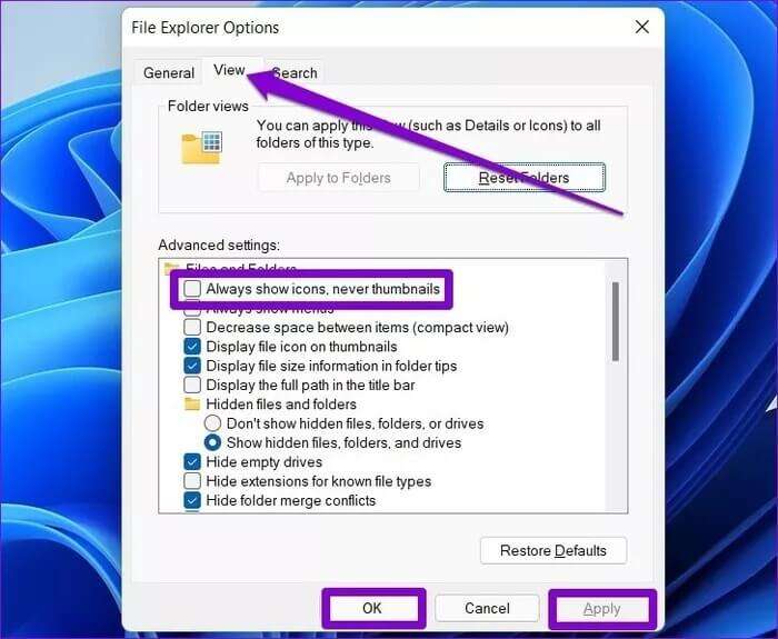 Enable-Thumbnails-on-Windows-11_935adec67b324b146ff212ec4c69054f-700x575 أفضل 8 طرق لإصلاح عدم ظهور الصور المصغرة في Windows 11