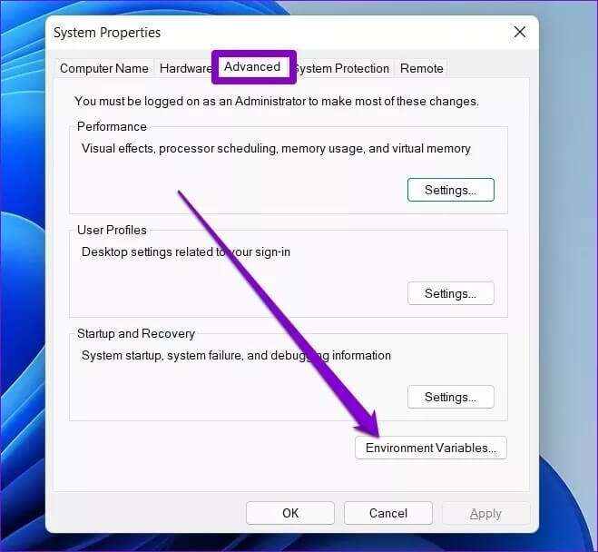 Environment-Variables_4d470f76dc99e18ad75087b1b8410ea9-659x608 أفضل 7 طرق لإصلاح عدم عمل موجه الأوامر على Windows 11