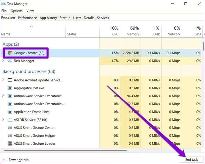 Force-Quit-Program-Using-Task-Manager_935adec67b324b146ff212ec4c69054f-700x560 أهم 3 طرق لفرض إنهاء برنامج على Windows 11
