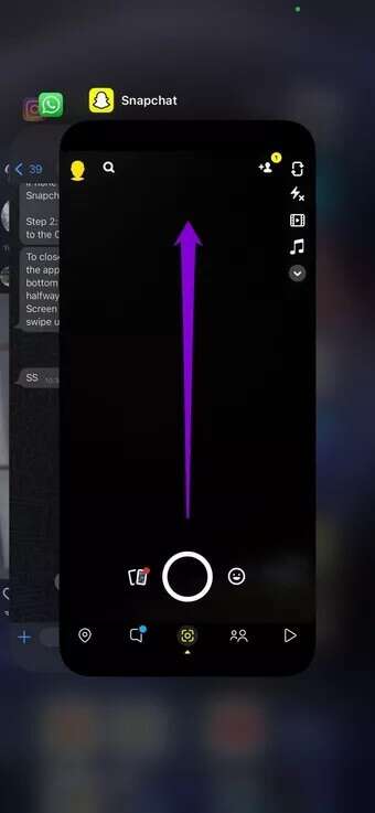 Force-Stop-Snapchat-on-iPhone_7c4a12eb7455b3a1ce1ef1cadcf29289-340x737 أفضل 7 طرق لإصلاح عدم عمل كاميرا Snapchat
