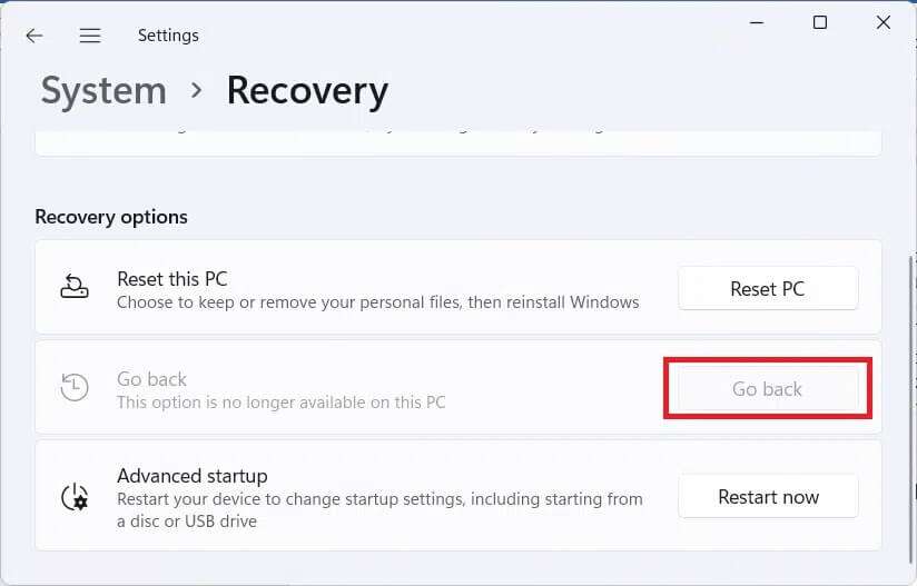 Go-Back-button-for-Previous-version-of-Windows-11-824x527 كيفية الرجوع إلى إصدار أقدم من Windows 11 إلى Windows 10