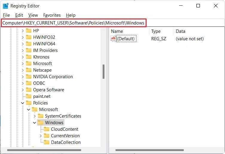 Go-to-the-given-location-in-Registry-Editor-Windows-11-754x516 كيفية تعطيل البحث عبر الإنترنت من قائمة ابدأ في Windows 11