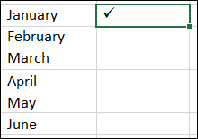 Inserted-ExcelCheckMark كيفية إدراج علامة اختيار في Microsoft Excel