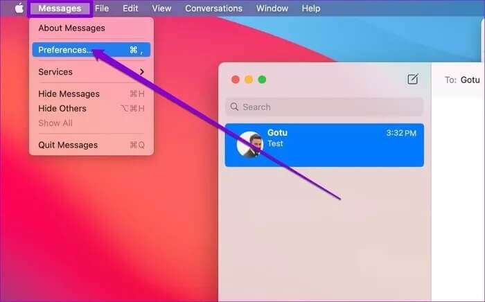 Message-Preference-on-Mac_935adec67b324b146ff212ec4c69054f-700x436 أفضل 3 طرق لإرسال رسائل نصية من جهاز الكمبيوتر