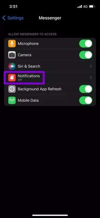 Messenger-Settings-on-iPhone_7c4a12eb7455b3a1ce1ef1cadcf29289-340x737 أفضل 8 طرق لإصلاح الإشعارات التي لا تعمل على Facebook Messenger