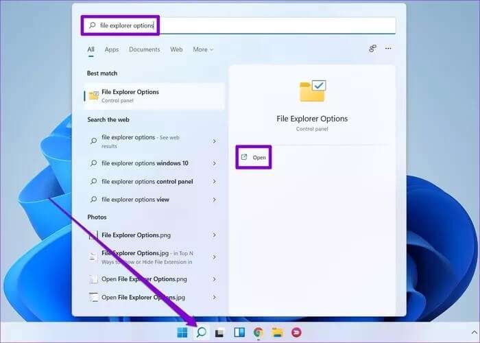 Open-File-Explorer-Options_935adec67b324b146ff212ec4c69054f-700x500 أفضل 8 طرق لإصلاح عدم ظهور الصور المصغرة في Windows 11