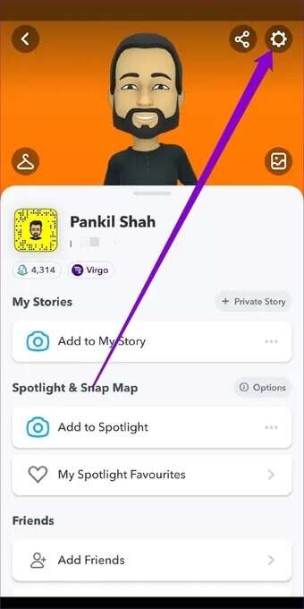 Open-Snapchat-Settings_7c4a12eb7455b3a1ce1ef1cadcf29289-340x680 أفضل 7 طرق لإصلاح توقف Snapchat أثناء إرسال اللقطات