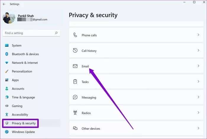 Privacy-and-Security-Settings-on-Windows_935adec67b324b146ff212ec4c69054f-700x470 أهم 7 طرق لإصلاح تعطل تطبيق Mail على Windows 11