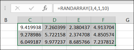 RANDARRAYMinMax-ExcelRandomNumbers كيفية إنشاء أرقام عشوائية في Microsoft Excel