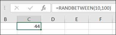 RANDBETWEENPositive-ExcelRandomNumbers كيفية إنشاء أرقام عشوائية في Microsoft Excel