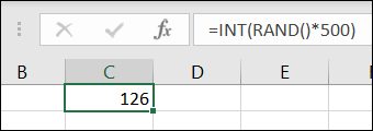 RANDINT500-ExcelRandomNumbers كيفية إنشاء أرقام عشوائية في Microsoft Excel