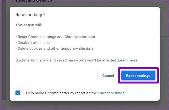 Reset-Chrome_2021-11-26-055215_935adec67b324b146ff212ec4c69054f-700x456 إصلاح عدم تحميل الصور في Chrome