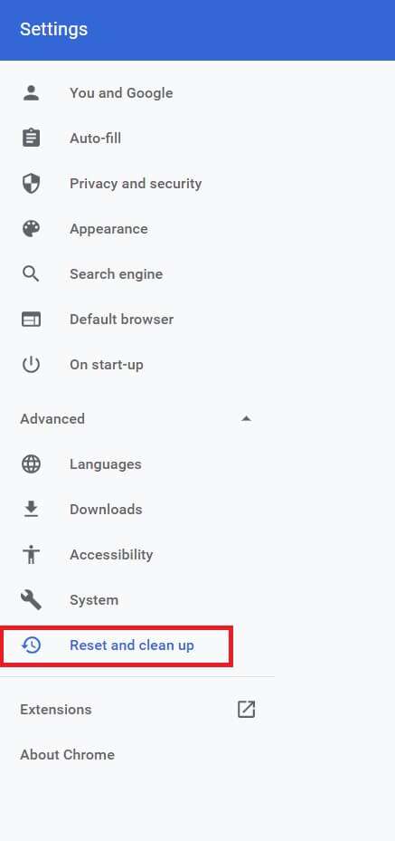 Reset-and-clean-up-Chrome-Advanced-settings-437x929 إصلاح عدم عمل Crunchyroll على Chrome