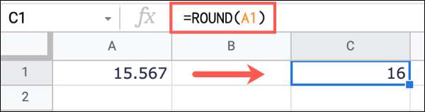 RoundCellReference-GoogleSheetsRoundNumbers كيفية تقريب الأرقام في Google Sheets