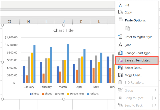 كيفية إنشاء قالب مخطط في Microsoft Excel - %categories