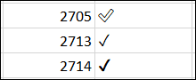 SegoeCheckMarkCodes-ExcelCheckMark كيفية إدراج علامة اختيار في Microsoft Excel