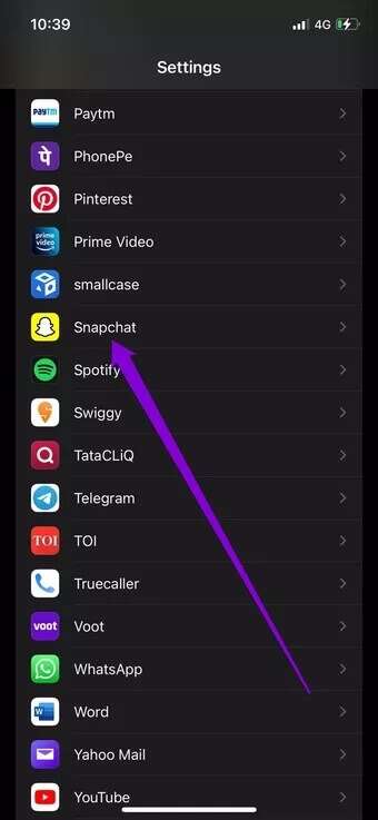 Settings-on-iPhone_7c4a12eb7455b3a1ce1ef1cadcf29289-340x737 أفضل 7 طرق لإصلاح عدم عمل كاميرا Snapchat