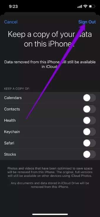 Sign-Out-of-iCloud_2021-12-22-111128_7c4a12eb7455b3a1ce1ef1cadcf29289-340x736 أفضل 7 طرق لإصلاح استمرار iPhone في طلب كلمة مرور معرف Apple