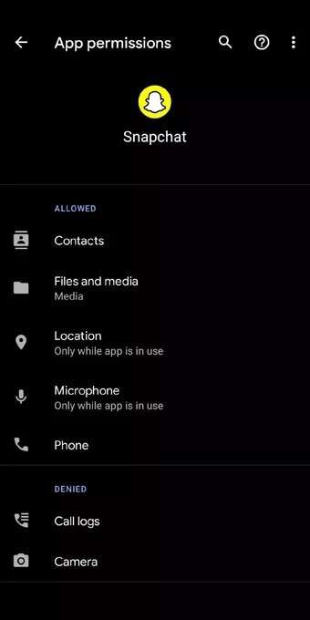 Snapchat-Permissions_2021-12-08-065630_7c4a12eb7455b3a1ce1ef1cadcf29289-340x680 أفضل 7 طرق لإصلاح عدم عمل كاميرا Snapchat