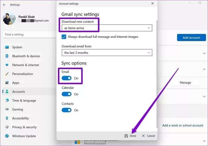Sync-Settings-on-Windows_935adec67b324b146ff212ec4c69054f-700x492 أهم 7 طرق لإصلاح تعطل تطبيق Mail على Windows 11