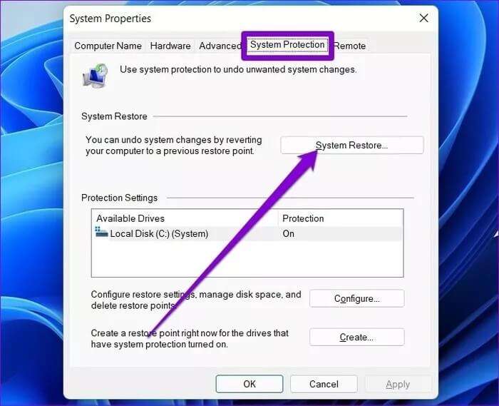 System Properties Window 935adec67b324b146ff212ec4c69054f 1 700x569 - أفضل 7 طرق لإصلاح عدم عمل لوحة اللمس في Windows 11